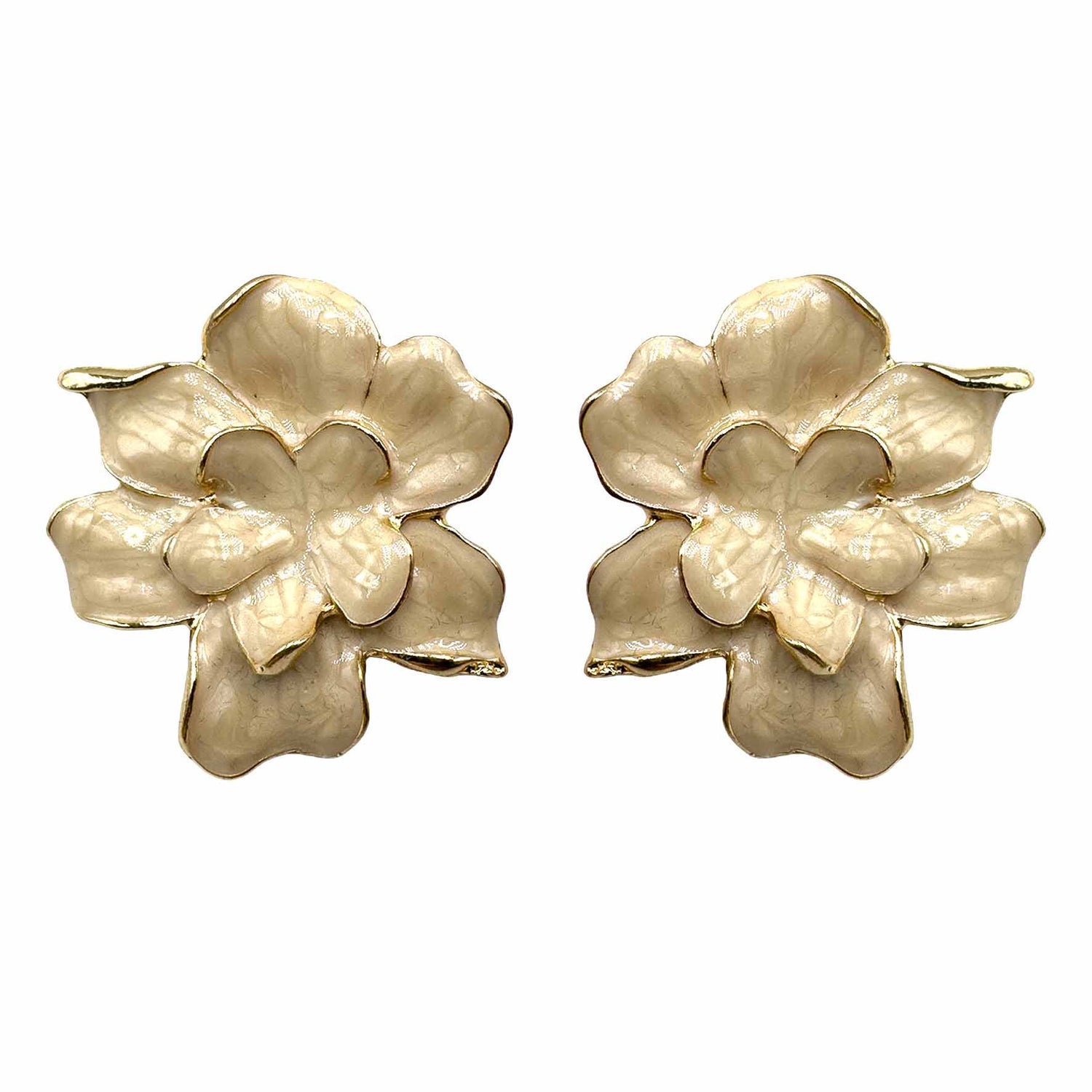 Palestro Milano Orecchini Crema Fiori di Naomi