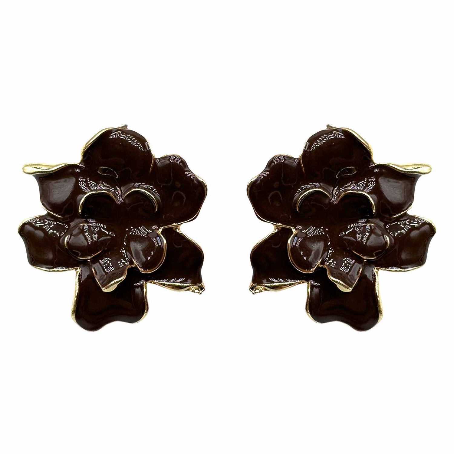 Palestro Milano Orecchini Cioccolato Fiori di Naomi