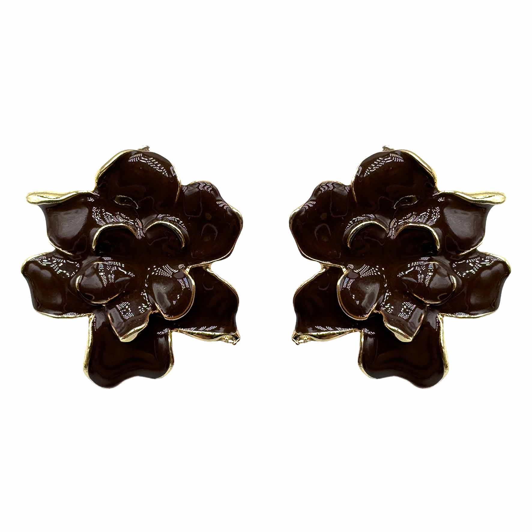 Palestro Milano Orecchini Cioccolato Fiori di Naomi