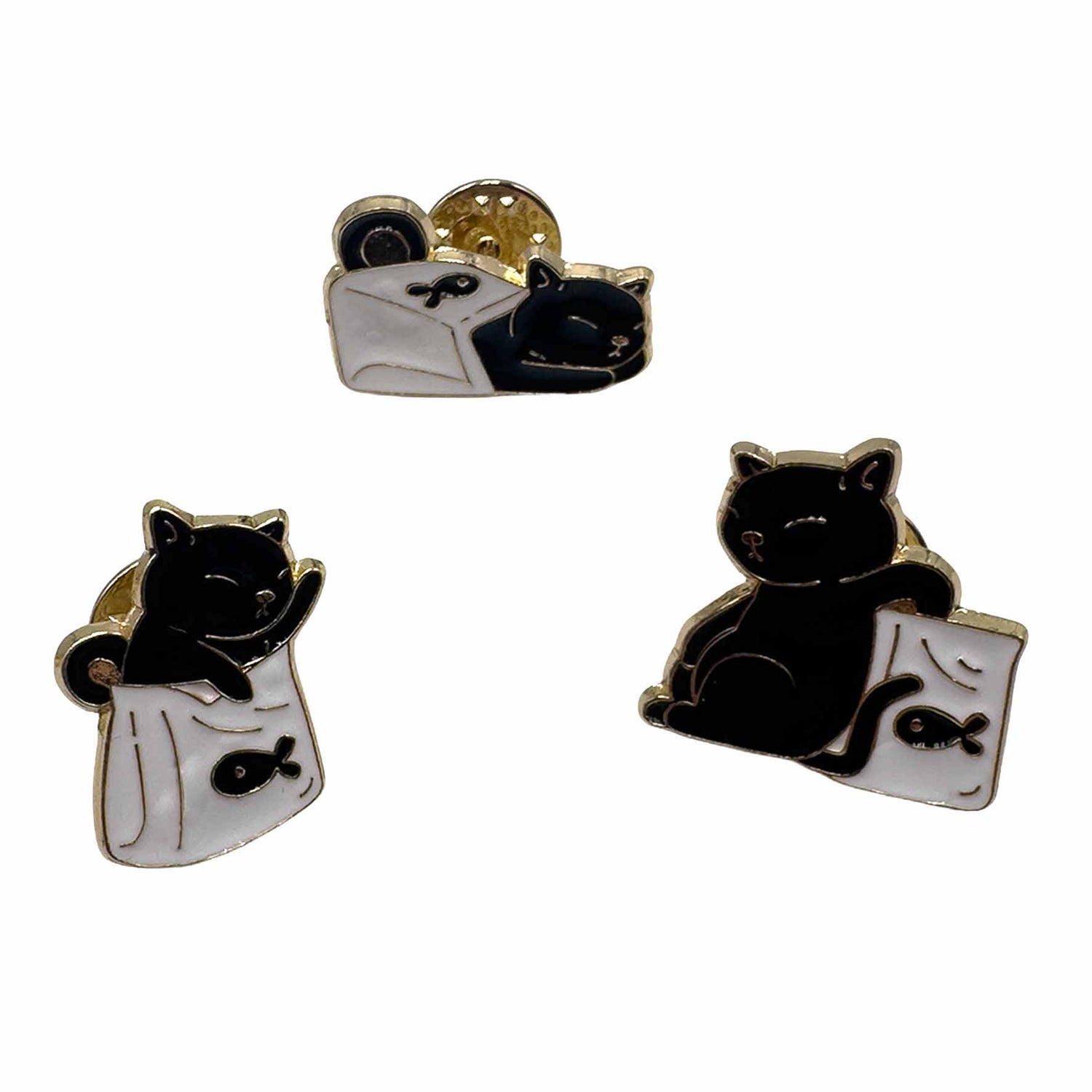 Palestro Milano Spille e spillette Nero Gattini Dormiglioni - Set