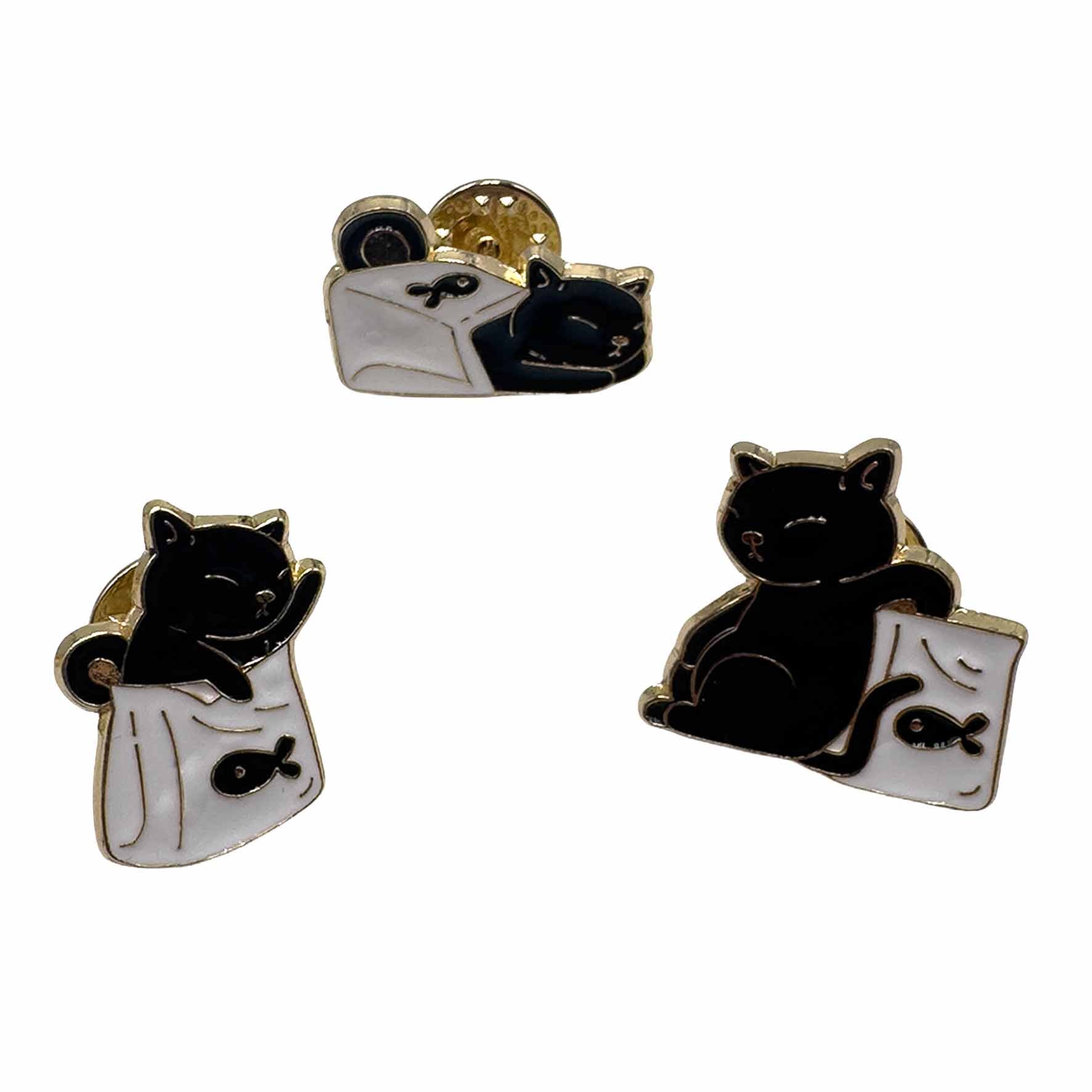 Palestro Milano Spille e spillette Nero Gattini Dormiglioni - Set