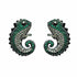 Palestro Milano Orecchini Dark - Verde Silver Gekko