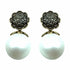 Palestro Milano Orecchini Perla Bianca Girasole d&