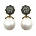 Palestro Milano Orecchini Perla Pink Girasole d&