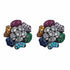Palestro Milano Orecchini Dark - Multicolor Girasoli & Gemme