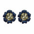Palestro Milano Orecchini Dark - Blu Giallo Girasoli & Gemme