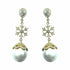 Palestro Milano Orecchini Gold Goccia di Cristallo con Perla