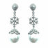 Palestro Milano Orecchini Silver Goccia di Cristallo con Perla