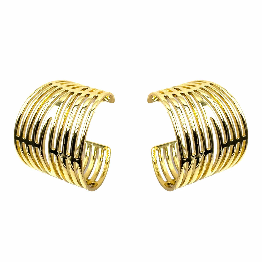 Palestro Milano Orecchini Hoops Wide Gold