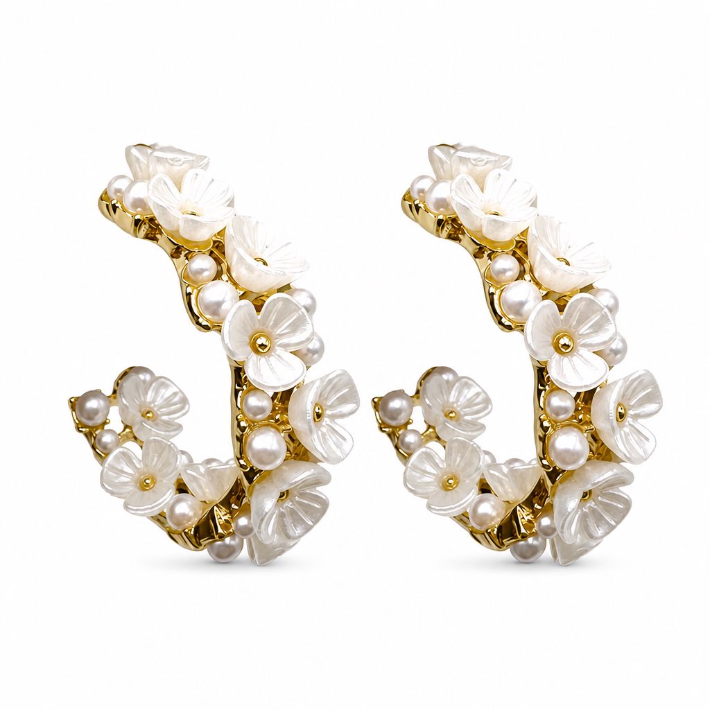 Hoops di Fiorellini &amp; Perline