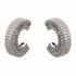 Palestro Milano Orecchini Silver Hoops di Pavè