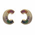 Palestro Milano Orecchini Gold - Multicolor Hoops di Pavè