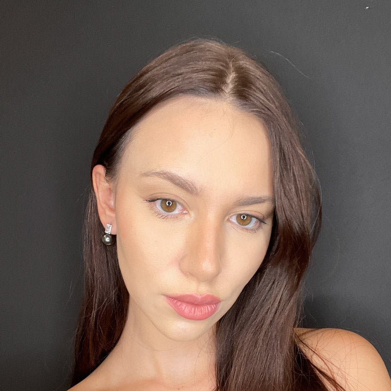 Quadratino con perlina