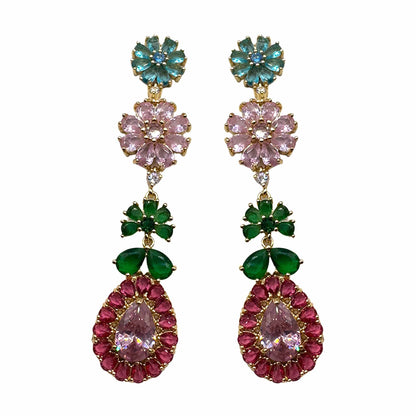 Palestro Milano Orecchini Lacrima Floreale