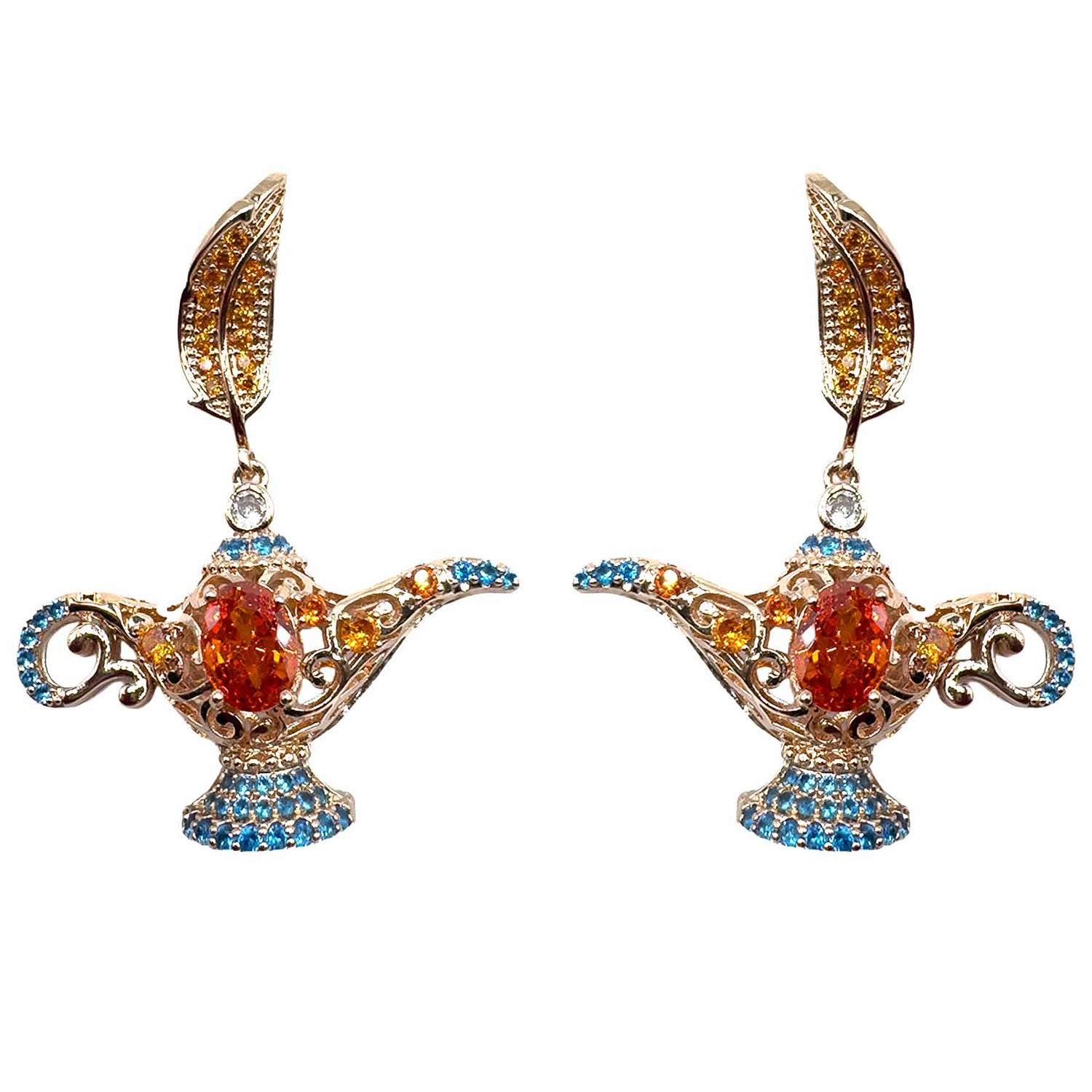 Palestro Milano Orecchini Rose Gold - Arancio Celeste Lampada Magica