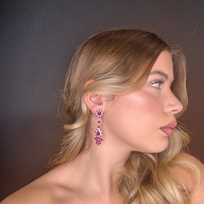 Palestro Milano Orecchini Lily di Cristallo