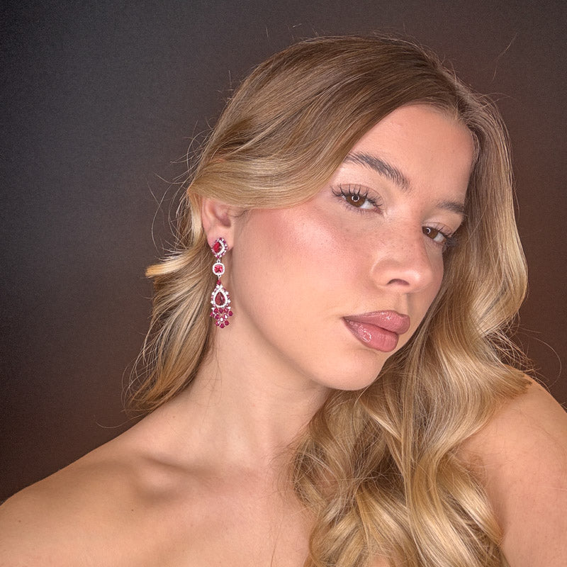 Palestro Milano Orecchini Lily di Cristallo