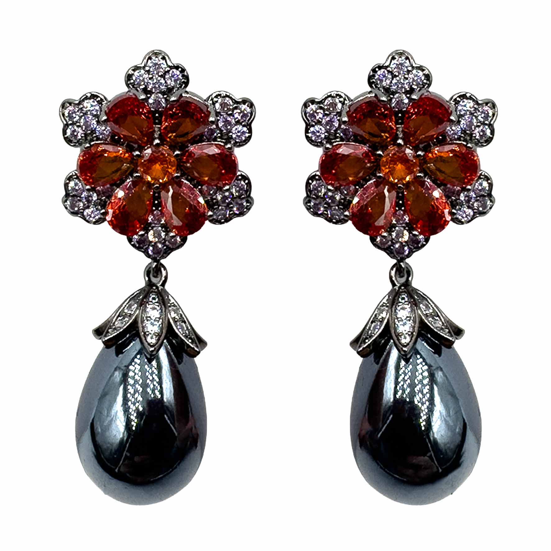 Palestro Milano Orecchini Margherita &amp; Perla Dark