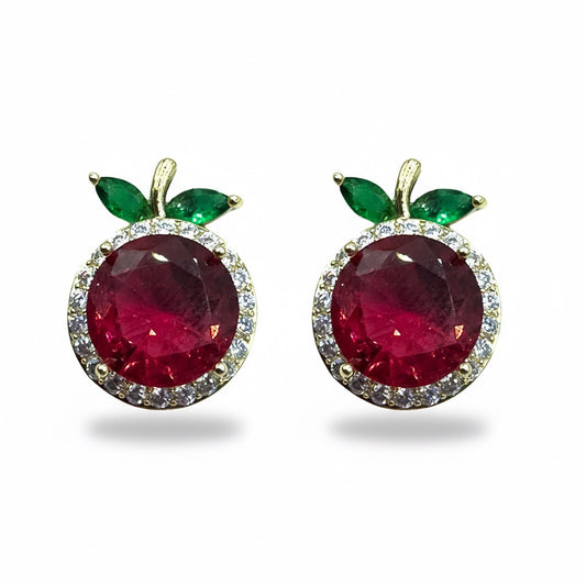 Palestro Milano Orecchini Gold - Rubino Mela & Gemma