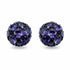 Palestro Milano Orecchini Dark - Violet Mezza Pallina di Gemme