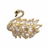 Palestro Milano Spille e spillette Gold Mini Cigno con Pietre