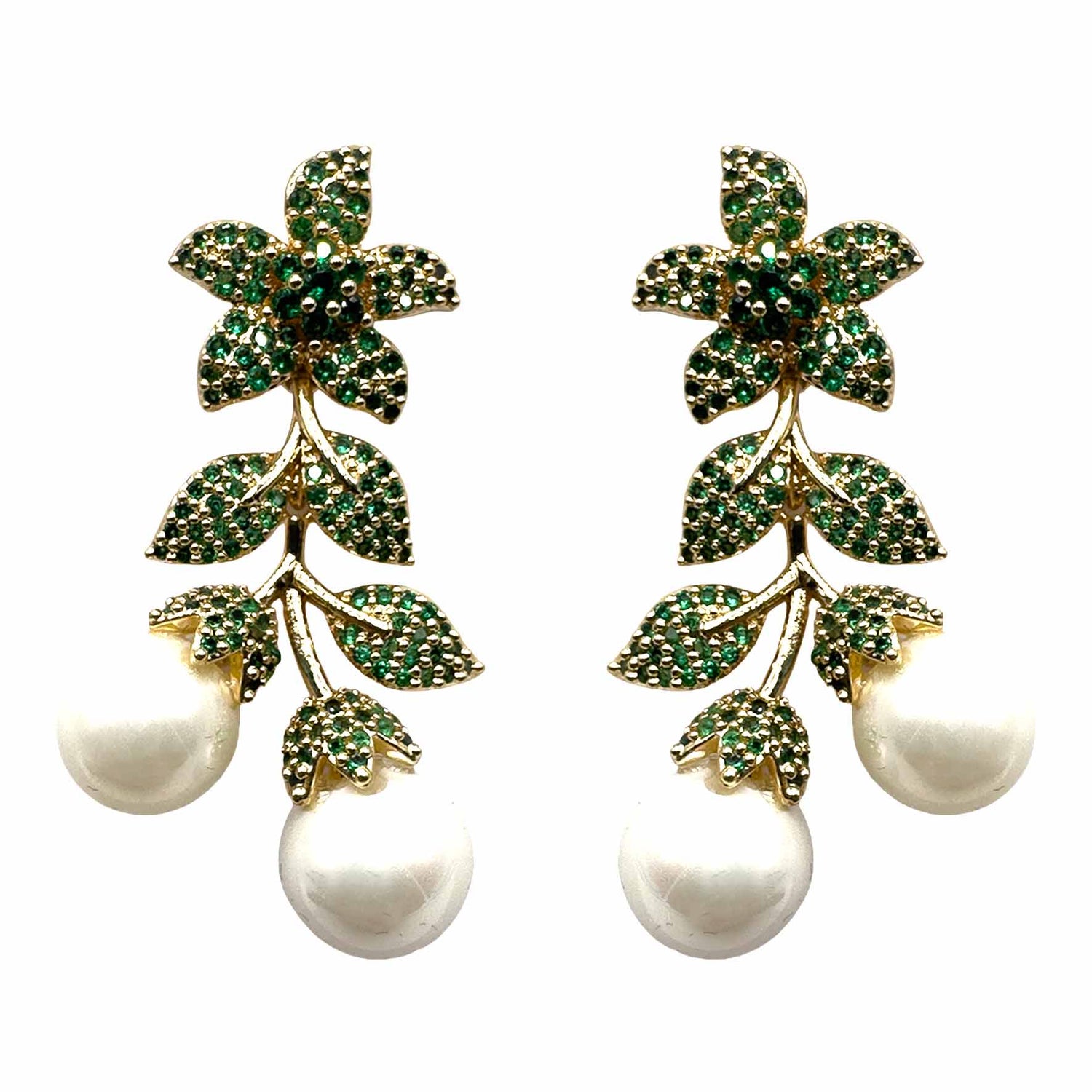 Mini Edera con Fiore &amp; Perle