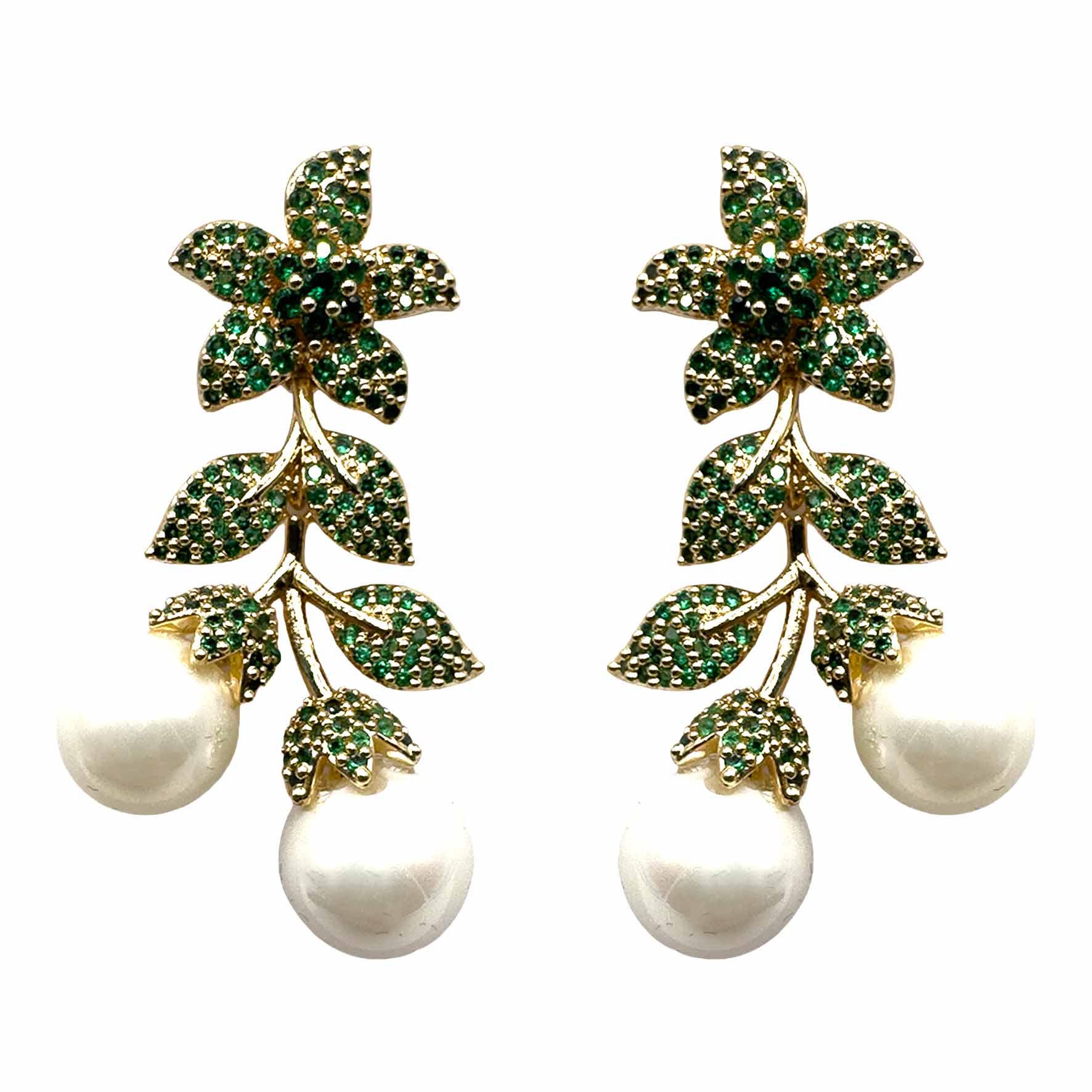Mini Edera con Fiore &amp; Perle