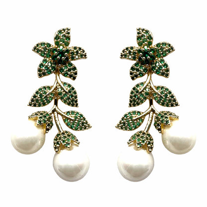 Mini Edera con Fiore &amp; Perle