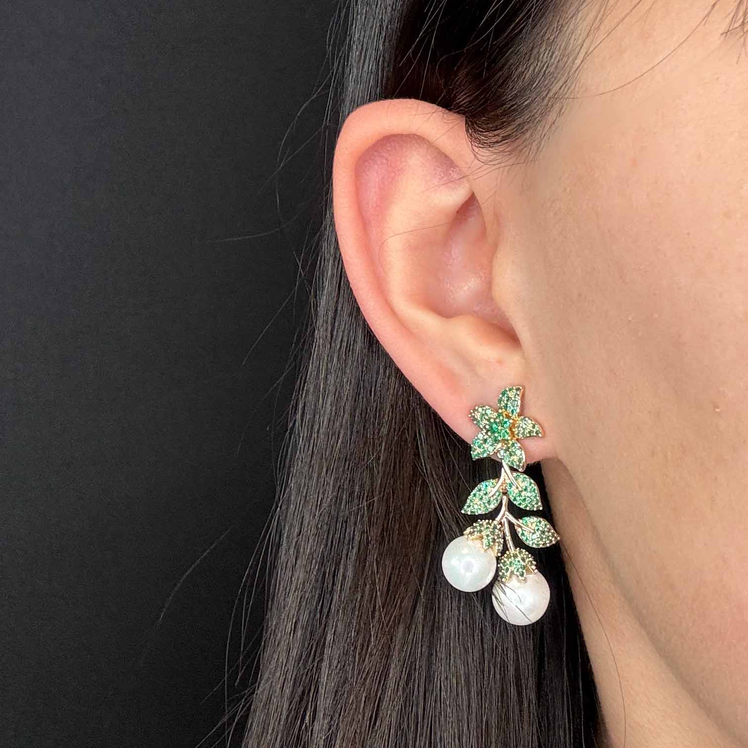 Mini Edera con Fiore &amp; Perle