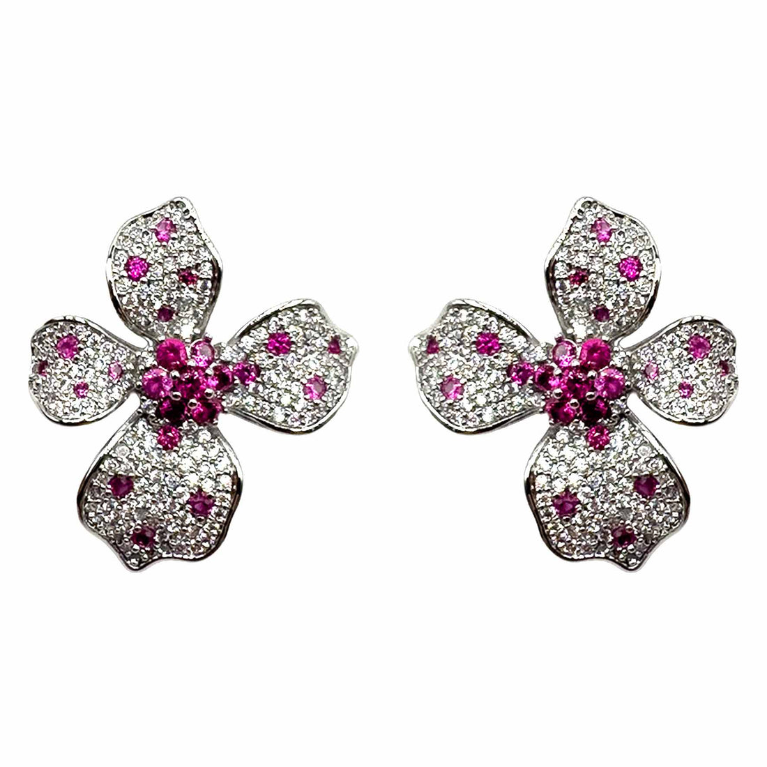Palestro Milano Orecchini Fucsia Mini Fiorellino