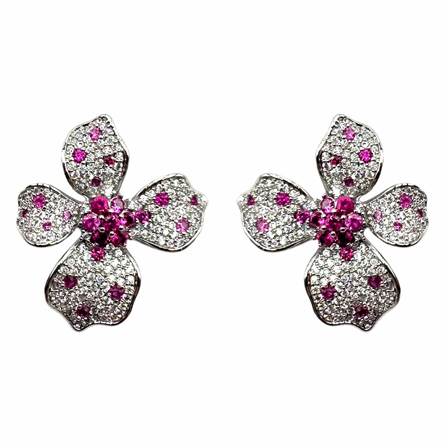 Palestro Milano Orecchini Fucsia Mini Fiorellino
