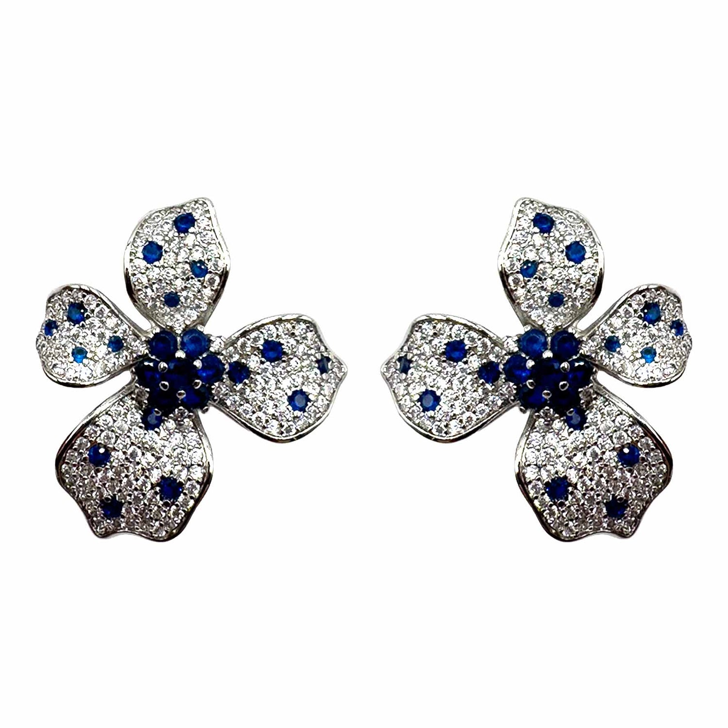 Palestro Milano Orecchini Blu Mini Fiorellino