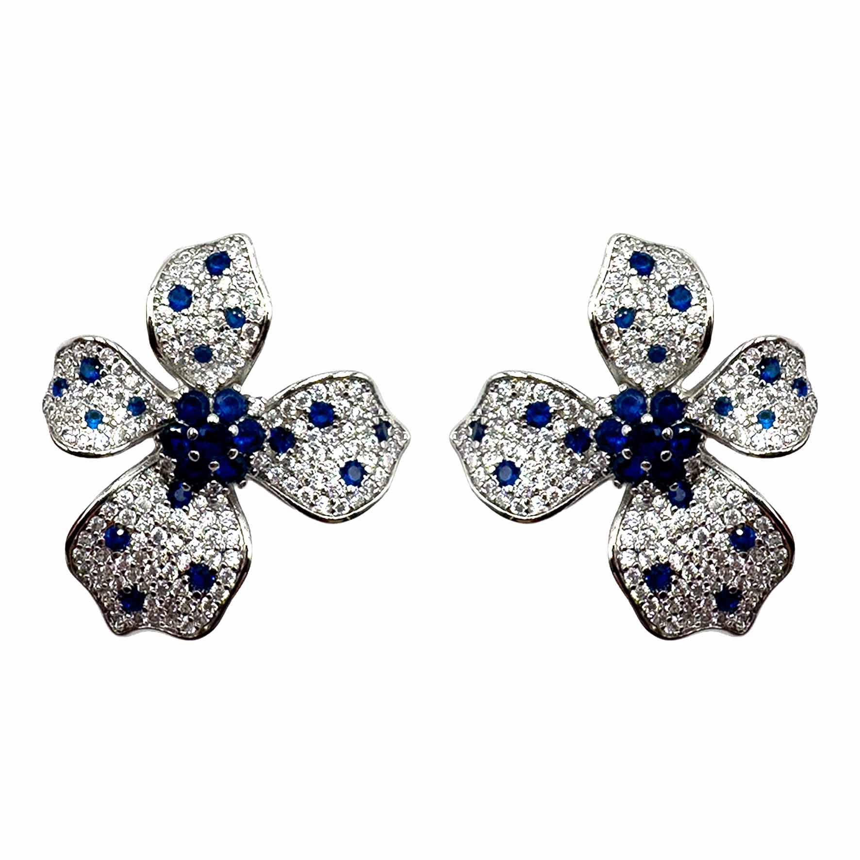 Palestro Milano Orecchini Blu Mini Fiorellino