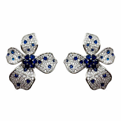 Palestro Milano Orecchini Blu Mini Fiorellino