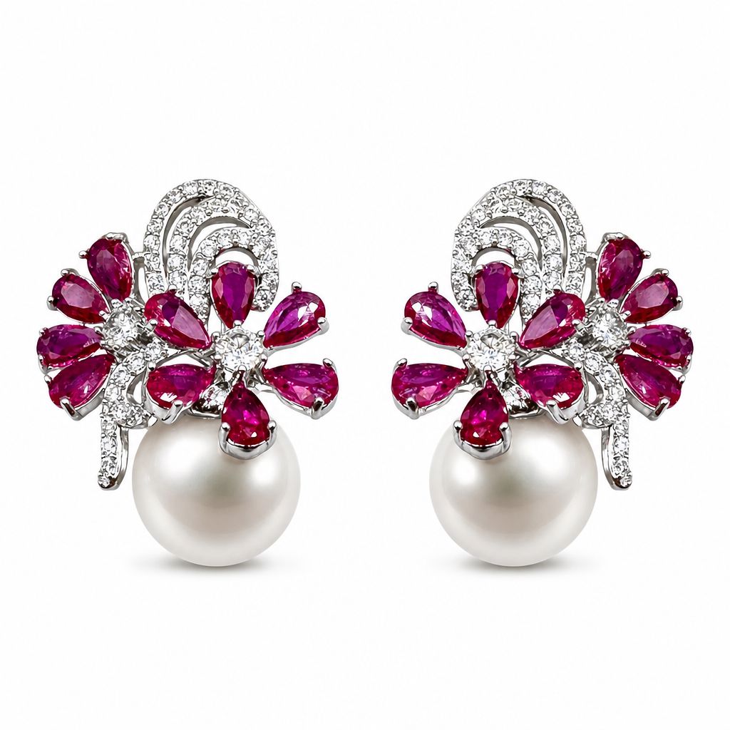 Mini Flowers With Pearls