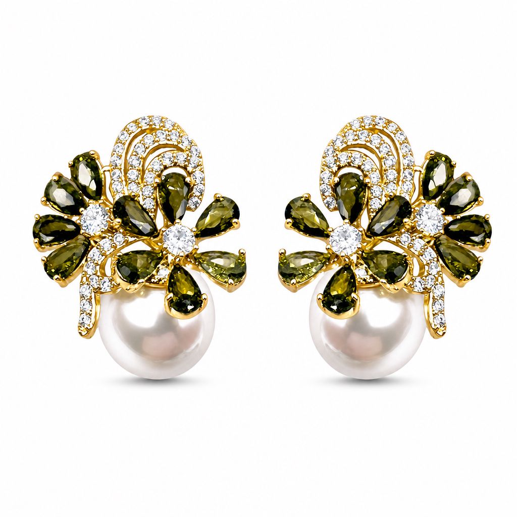 Mini Flowers With Pearls