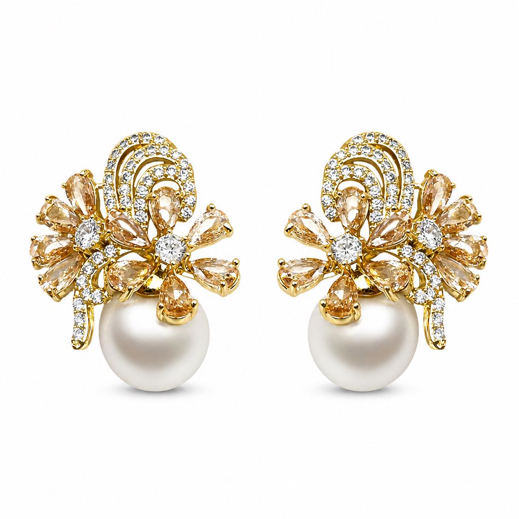 Mini Flowers With Pearls
