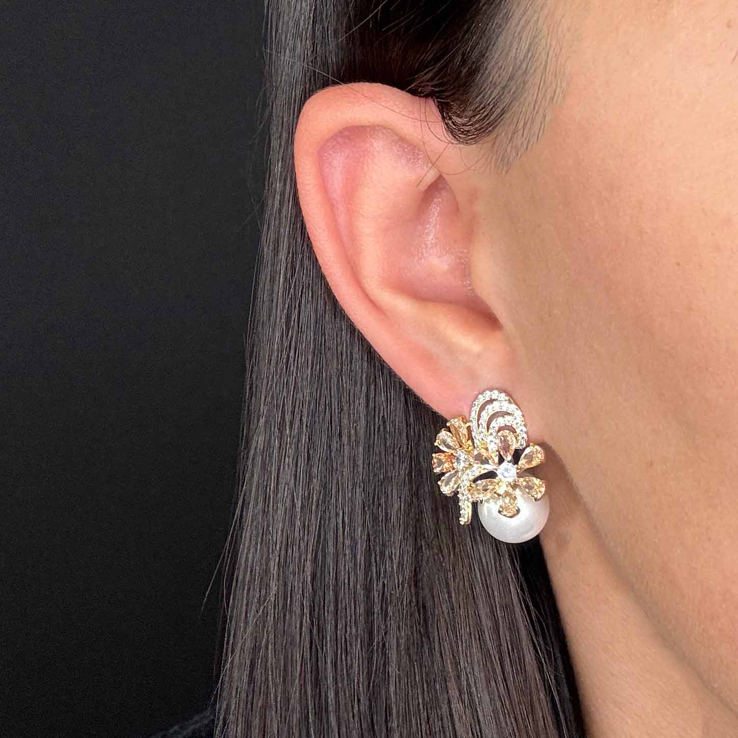 Mini Flowers With Pearls