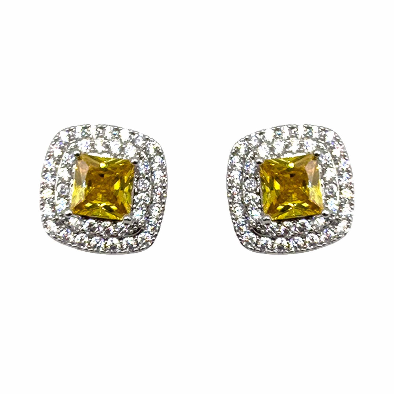 Palestro Milano Orecchini Ambra Mini Gemme di Pavè