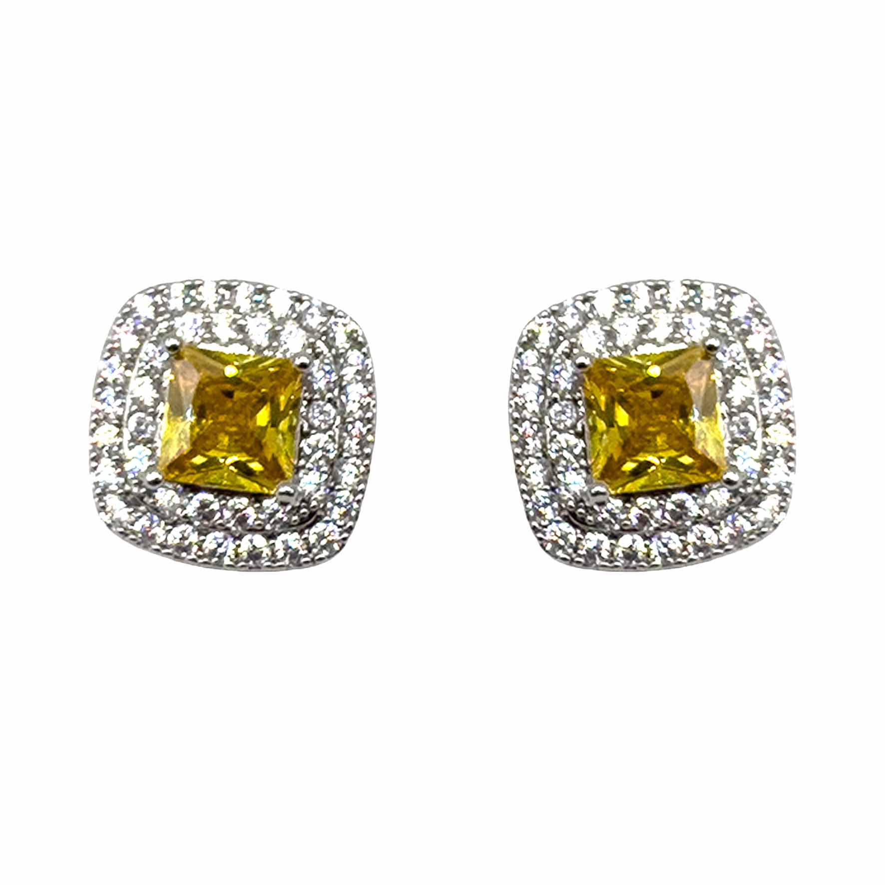 Palestro Milano Orecchini Ambra Mini Gemme di Pavè