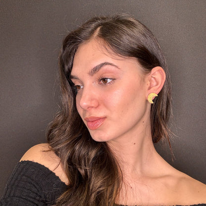 Palestro Milano Orecchini Mini Luna Gold