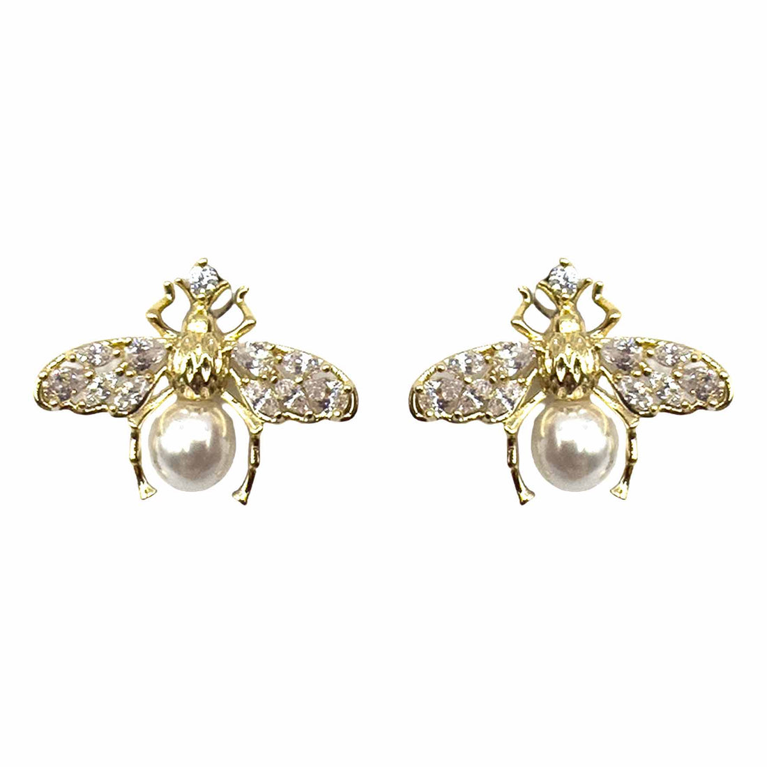Palestro Milano Orecchini Mini Mosca con Perlina
