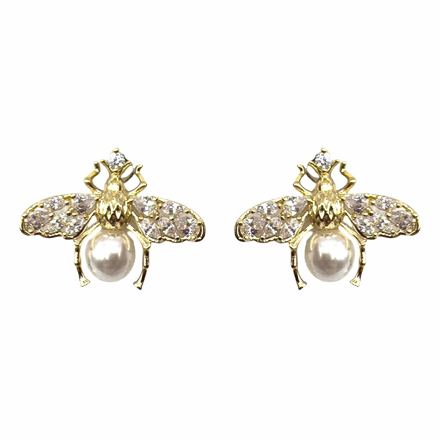 Palestro Milano Orecchini Mini Mosca con Perlina