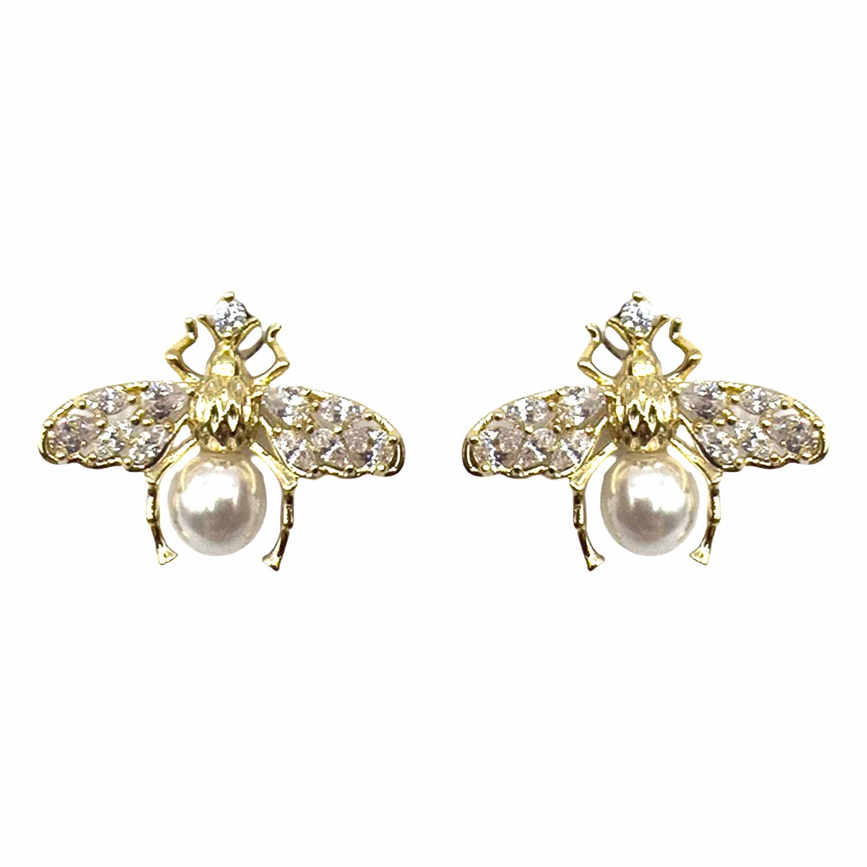Palestro Milano Orecchini Mini Mosca con Perlina