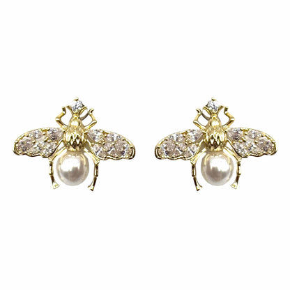 Palestro Milano Orecchini Mini Mosca con Perlina