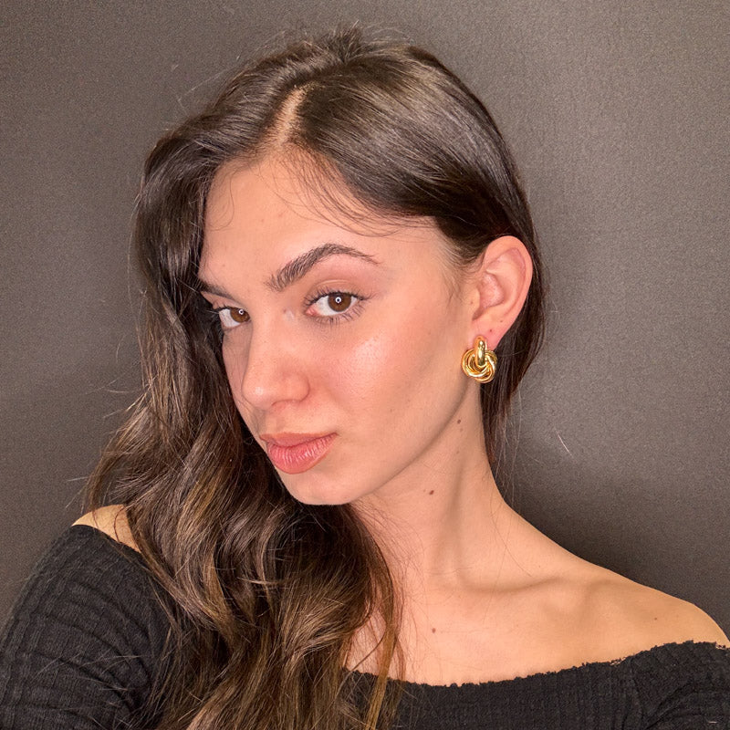 Palestro Milano Orecchini Mini Multi Cerchi Gold