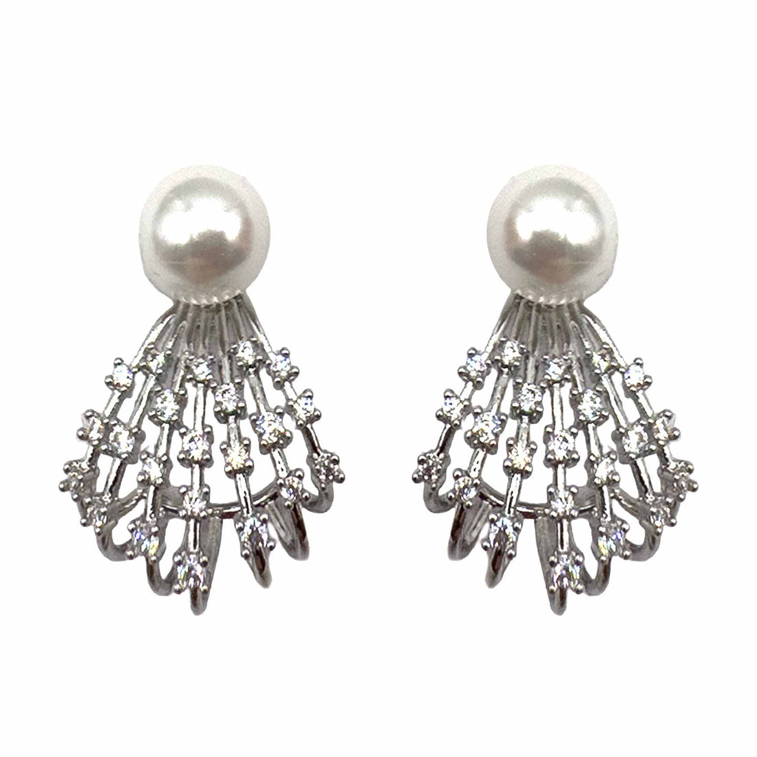 Palestro Milano Orecchini Mini Raggio con Perlina