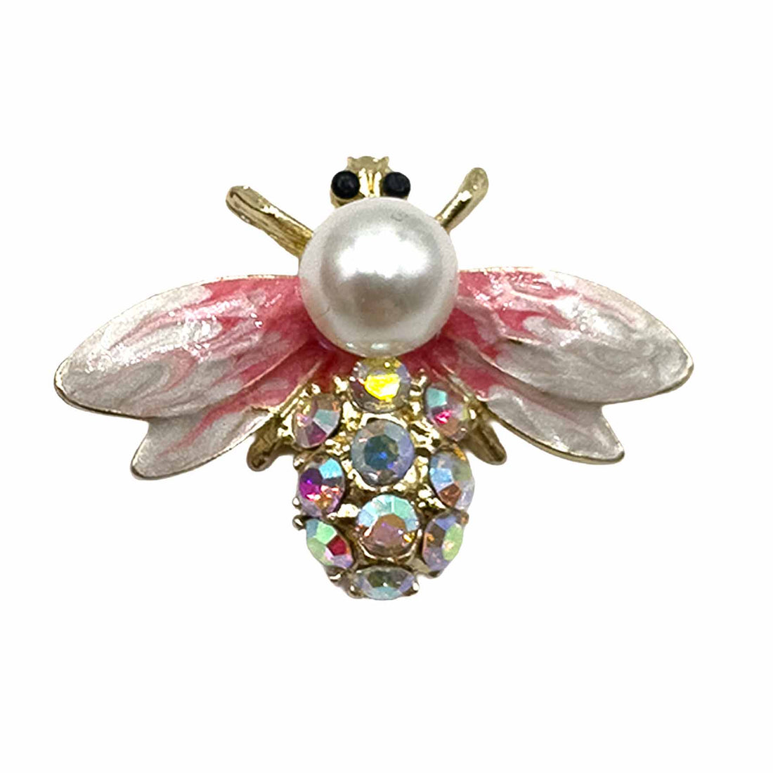 Palestro Milano Spille e spillette Pink Mosca con Perlina