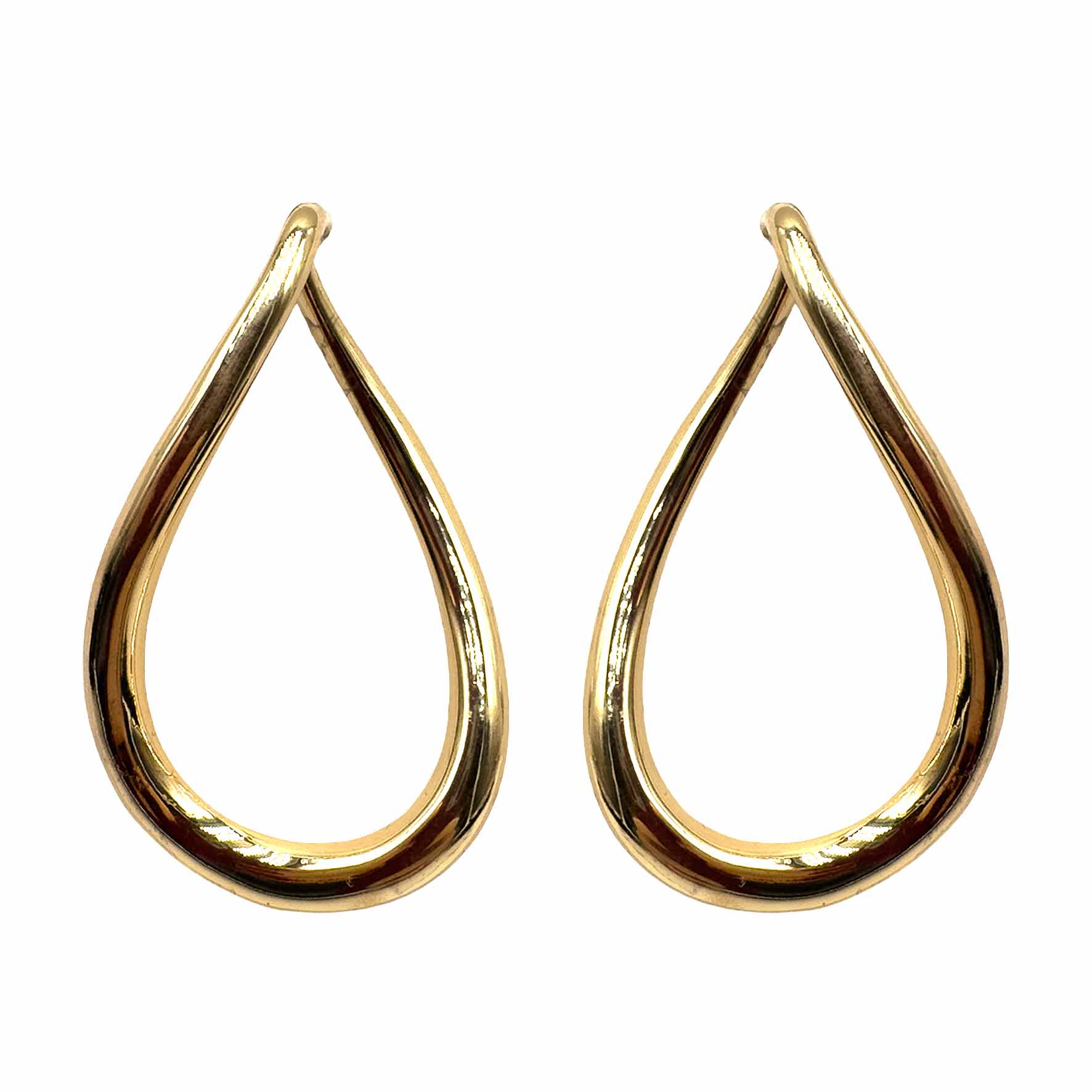Palestro Milano Orecchini Ovale Lungo Gold Plated