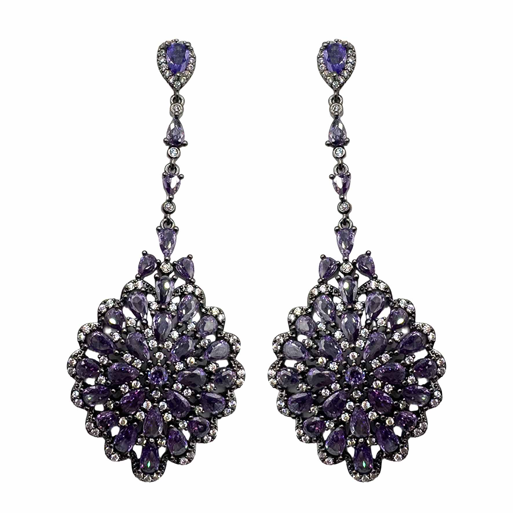 Palestro Milano Orecchini Ovale di Magia Violet